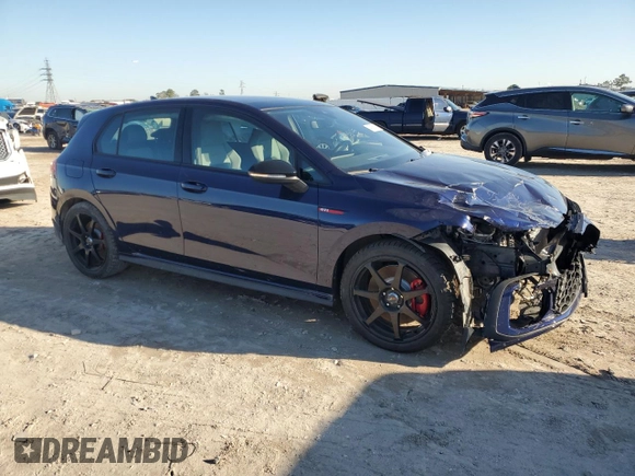 2024 Volkswagen Golf GTI 380 SE with VIN WVW2A7CD7RW181671, listed as a Copart auction lot 47067845 with 4,027 mi miles and Salvage Title. Bid and sale history available at carsss.com. Image 4.
