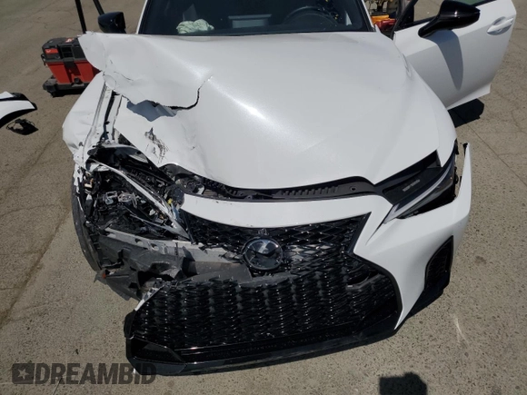 2024 Lexus IS 350 F Sport with VIN JTHGZ1B24R5075808, listed as a Copart auction lot 56890975 with 8,781 mi miles and Salvage title. Bid and sale history available at DreamBid. Image 11.