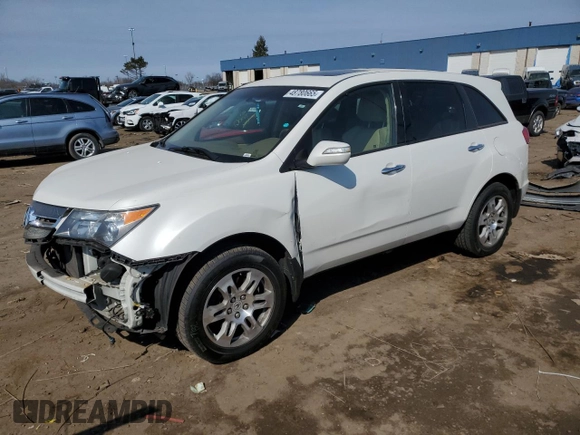 2007 Acura MDX with VIN 2HNYD28207H502578, listed as a Copart auction lot 48780665 with 179,565 mi miles and Clean Title. Bid and sale history available at carsss.com. Image 1.