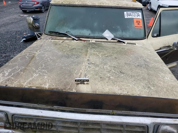 1979 Ford F-150 with VIN X15JKFA9697, listed as a Copart auction lot 84472734 with 152,224 mi miles and Clean title. Bid and sale history available at DreamBid. Image 11.