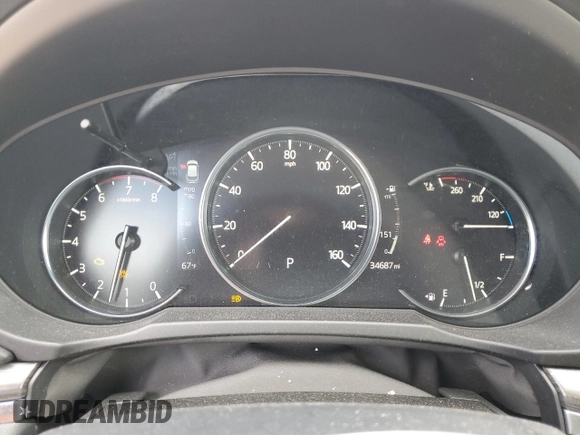 2021 Mazda CX-5 Grand Touring with VIN JM3KFBDM8M0489180, listed as a Copart auction lot 49900525 with 34,687 mi miles and Salvage Title. Bid and sale history available at carsss.com. Image 9.