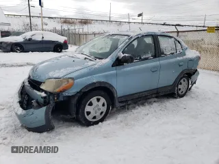 2000 Toyota ECHO with VIN JTDBT1237Y0077067, listed as a Copart auction lot 46309605 with 160,597 mi miles and Salvage Title. Bid and sale history available at carsss.com. Image 1.