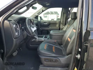 2021 GMC Sierra 1500 AT4 with VIN 1GTU9EET0MZ214429, listed as a Copart auction lot 48395165 with 0 mi miles and Salvage Title. Bid and sale history available at carsss.com. Image 7.
