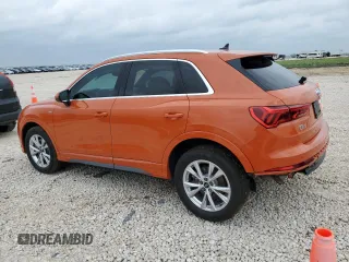 2022 Audi Q3 S line Premium Plus with VIN WA1EECF39N1149268, listed as a Copart auction lot 54211345 with 34,646 mi miles and Salvage title. Bid and sale history available at DreamBid. Image 2.