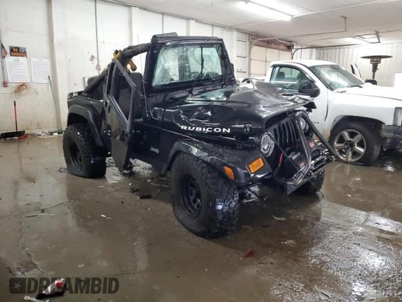 2003 Jeep Wrangler Rubicon with VIN 1J4FA69S13P337927, listed as a Copart auction lot 46179675 with 125,426 mi miles and Non repairable. Bid and sale history available at DreamBid. Image 4.