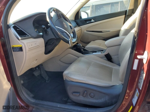 2017 Hyundai Tucson SE Plus with VIN KM8J33A44HU423310, listed as a Copart auction lot 46449215 with 146,383 mi miles and Salvage Title. Bid and sale history available at carsss.com. Image 7.