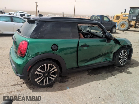 2023 MINI Hardtop Cooper S with VIN WMW53DH03P2T30588, listed as a Copart auction lot 50954405 with 15,678 mi miles and Salvage title. Bid and sale history available at DreamBid. Image 3.