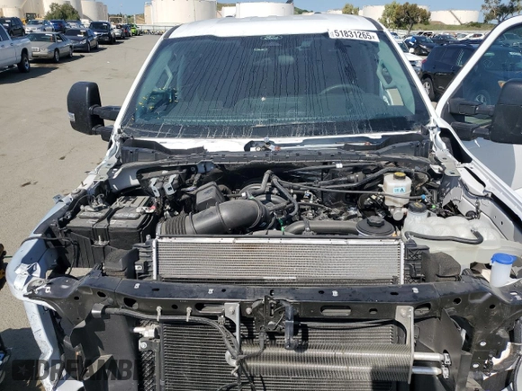 2024 Ford F-250 XL with VIN 1FT7W2BA8REE06252, listed as a Copart auction lot 51831265 with 4,425 mi miles and Salvage title. Bid and sale history available at DreamBid. Image 11.
