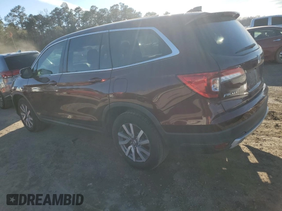 2020 Honda Pilot EX-L with VIN 5FNYF5H58LB012059, listed as a Copart auction lot 45665915 with 39,835 mi miles and Salvage Title. Bid and sale history available at carsss.com. Image 2.