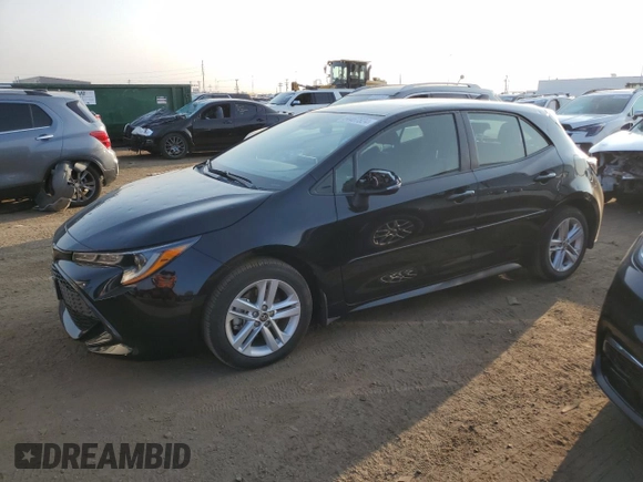 2019 Toyota Corolla Hatchback SE with VIN JTNK4RBE9K3069678, listed as a Copart auction lot 64467824 with 19,956 mi miles and Clean Title. Bid and sale history available at carsss.com. Image 1.