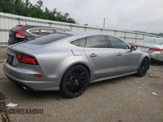 2017 Audi A7 Premium Plus with VIN WAUW2AFC7HN076600, listed as a Copart auction lot 60037813 with 93,547 mi miles. Bid and sale history available at carsss.com. Image 3.