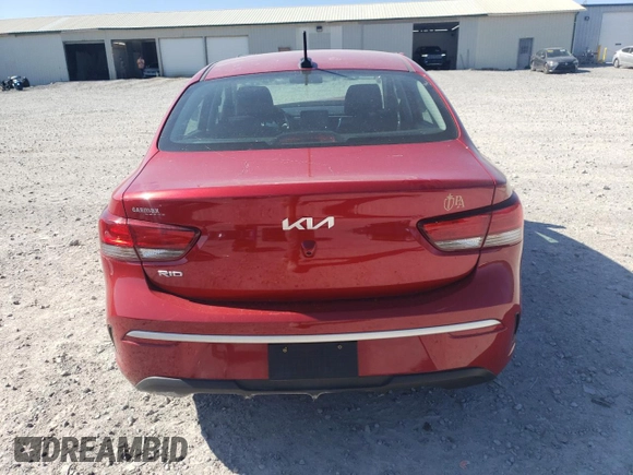 2022 Kia Rio S with VIN 3KPA24AD7NE474758, listed as a Copart auction lot 50734775 with 40,039 mi miles and Salvage Title. Bid and sale history available at carsss.com. Image 6.