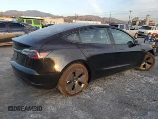 2022 Tesla Model 3 with VIN 5YJ3E1EA6NF350098, listed as a Copart auction lot 41807325 with Not Provided miles and Salvage Title. Bid and sale history available at DreamBid. Image 3.