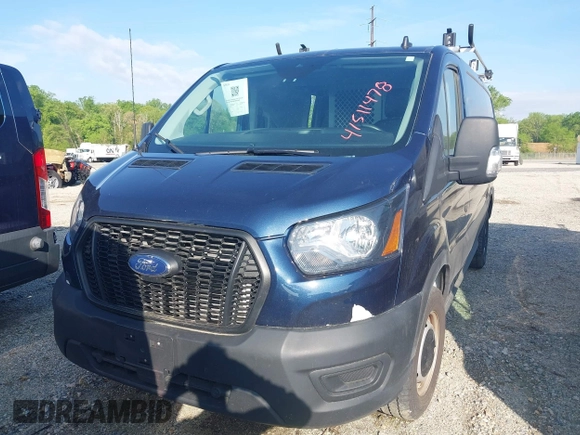 2023 Ford Transit Cargo with VIN 1FTBR1Y84PKB55342, listed as a IAAI auction lot 41511478 with 27,688 mi miles and . Bid and sale history available at DreamBid. Image 12.