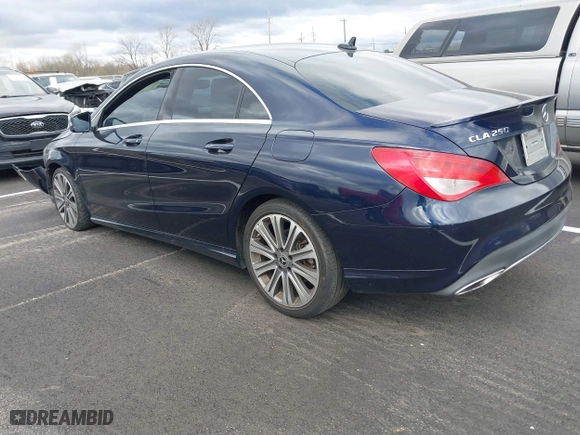 2018 Mercedes-Benz CLA with VIN WDDSJ4EB1JN570672, listed as a IAAI auction lot 41840240 with 95,481 mi miles. Bid and sale history available at carsss.com. Image 3.