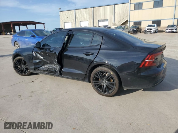 2024 Volvo S60 Plus Black Edition with VIN 7JRL12TH6RG305287, listed as a Copart auction lot 51374615 with 27,542 mi miles and Salvage title. Bid and sale history available at DreamBid. Image 2.