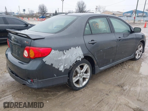 2009 Toyota Corolla XRS with VIN 2T1BE40E49C027671, listed as a IAAI auction lot 41754617 with 159,569 mi miles. Bid and sale history available at carsss.com. Image 4.