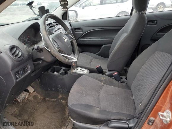 2017 Mitsubishi Mirage ES with VIN ML32A3HJ8HH013115, listed as a Copart auction lot 44993195 with 132,286 mi miles and Salvage Title. Bid and sale history available at carsss.com. Image 7.
