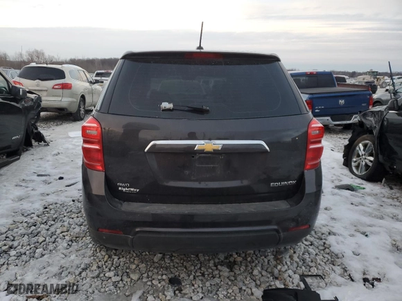 2016 Chevrolet Equinox LS with VIN 2GNFLEEK7G6157381, listed as a Copart auction lot 43899365 with 133,047 mi miles and Salvage Title. Bid and sale history available at carsss.com. Image 6.