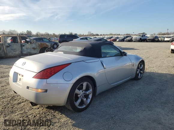 2006 Nissan 350Z Touring with VIN JN1AZ36A46M455983, listed as a Copart auction lot 47029675 with 126,121 mi miles and Salvage Title. Bid and sale history available at carsss.com. Image 3.