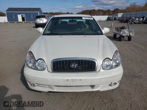 2004 Hyundai Sonata GLS with VIN KMHWF35H34A920659, listed as a Copart auction lot 77813554 with 76,938 mi miles and Clean Title. Bid and sale history available at carsss.com. Image 5.