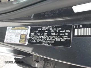 2024 Kia Forte LXS with VIN 3KPF24ADXRE712291, listed as a IAAI auction lot 41740402 with 17,958 mi miles. Bid and sale history available at carsss.com. Image 9.