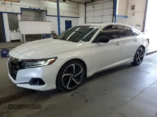2021 Honda Accord Sport z VIN 1HGCV2F30MA026692, wystawiony jako Copart lot #64031535 z przebiegiem 81 644 mil mil oraz Szkoda całkowita • Salvage title. Historia ofert i sprzedaży dostępna na DreamBid. Obrazek 1.