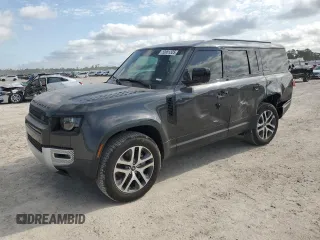 2023 Land Rover Defender SE with VIN SALEPFEU6P2202526, listed as a Copart auction lot 53051325 with 3,577 mi miles and Salvage title. Bid and sale history available at DreamBid. Image 1.