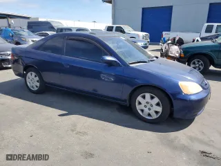 2001 Honda Civic EX with VIN 1HGEM219X1L114415, listed as a Copart auction lot 65421574 with 302,760 mi miles and Salvage Title. Bid and sale history available at carsss.com. Image 4.