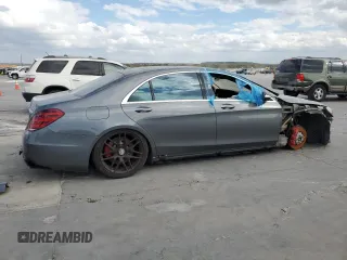 2019 Mercedes-Benz S-Class AMG S 63 with VIN WDDUG8JB1KA484274, listed as a Copart auction lot 76652314 with 93,651 mi miles and Salvage Title. Bid and sale history available at carsss.com. Image 3.