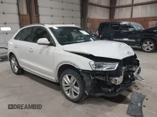 2017 Audi Q3 Premium z VIN WA1ECCFS0HR009385, wystawiony jako IAAI lot #42042437 z przebiegiem 110 341 mil mil oraz . Historia ofert i sprzedaży dostępna na DreamBid. Obrazek 1.
