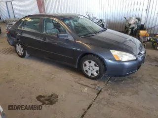2005 Honda Accord LX with VIN JHMCM56495C007722, listed as a Copart auction lot 65002375 with 283,284 mi miles and Salvage title. Bid and sale history available at DreamBid. Image 4.