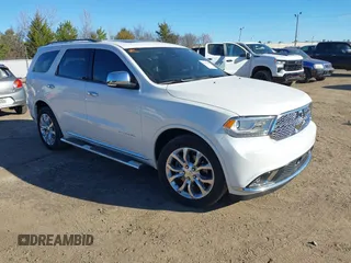 2017 Dodge Durango Citadel with VIN 1C4SDJET1HC757442, listed as a IAAI auction lot 41684583 with 120,788 mi miles and . Bid and sale history available at carsss.com. Image 1.
