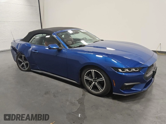 2024 Ford Mustang EcoBoost with VIN 1FAGP8UH7R5120554, listed as a Copart auction lot 62283245 with 27,619 mi miles and Clean title. Bid and sale history available at DreamBid. Image 4.