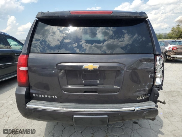 2015 Chevrolet Suburban LTZ with VIN 1GNSCKKCXFR216890, listed as a Copart auction lot 52695155 with 233,296 mi miles and Clean Title. Bid and sale history available at carsss.com. Image 6.