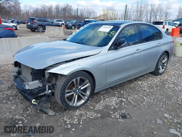 2015 BMW 3 Series 328i with VIN WBA3A5C55FF609490, listed as a IAAI auction lot 42006008 with 110,239 mi miles. Bid and sale history available at carsss.com. Image 18.