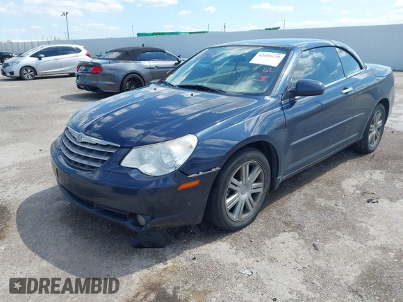 2008 Chrysler Sebring Limited with VIN 1C3LC65M88N639250, listed as a IAAI auction lot 42435275 with 98,163 mi miles and . Bid and sale history available at DreamBid. Image 2.