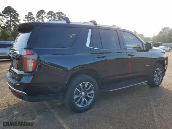 2022 Chevrolet Tahoe LT with VIN 1GNSCNKD3NR365179, listed as a Copart auction lot 82892144 with 53,447 mi miles and Salvage Title. Bid and sale history available at carsss.com. Image 3.