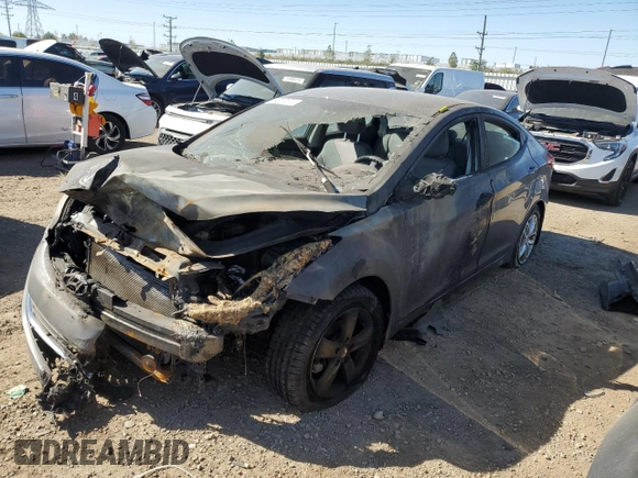 2013 Hyundai Elantra Limited z VIN 5NPDH4AE1DH412335, wystawiony jako Copart lot #74280574 z przebiegiem Nie podano mil oraz Szkoda całkowita • Salvage title. Historia ofert i sprzedaży dostępna na DreamBid. Obrazek 1.