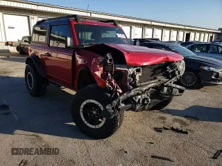 2021 Ford Bronco с VIN 1FMDE5CP4MLA64180, выставлен на аукционе Copart как лот 73194854 с пробегом 54 227 миль миль и Списание • Salvage title. История ставок и продаж доступна на DreamBid. Изображение 12.