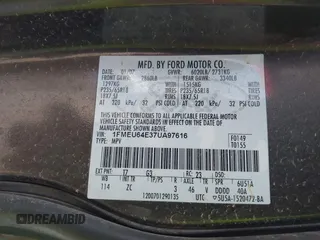 2007 Ford Explorer Eddie Bauer z VIN 1FMEU64E37UA97616, wystawiony jako IAAI lot #42761472 z przebiegiem 220 385 mil mil oraz . Historia ofert i sprzedaży dostępna na DreamBid. Obrazek 9.