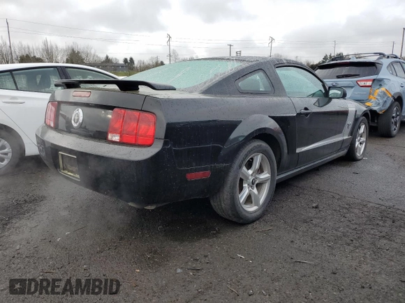 2009 Ford Mustang with VIN 1ZVHT80N195135604, listed as a Copart auction lot 42950405 with 108,450 mi miles and Salvage Title. Bid and sale history available at carsss.com. Image 3.