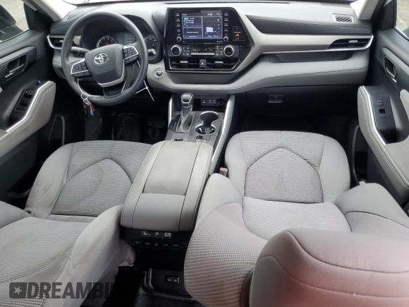 2022 Toyota Highlander L with VIN 5TDCZRAH0NS120106, listed as a Copart auction lot 59477505 with 42,971 mi miles and Salvage title. Bid and sale history available at DreamBid. Image 8.