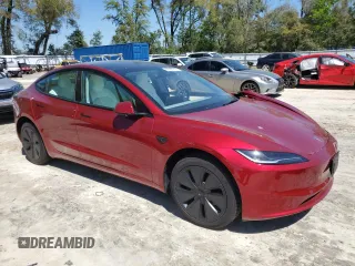 2024 Tesla Model 3 with VIN 5YJ3E1EA7RF864841, listed as a Copart auction lot 49467815 with 0 mi miles and Salvage Title. Bid and sale history available at carsss.com. Image 4.