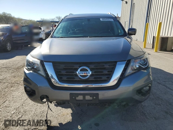 2020 Nissan Pathfinder Platinum with VIN 5N1DR2DMXLC603150, listed as a Copart auction lot 80942914 with 77,848 mi miles and Salvage Title. Bid and sale history available at carsss.com. Image 5.