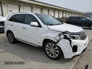 2014 Kia Sorento SX z VIN 5XYKWDA7XEG465848, wystawiony jako Copart lot #53256035 z przebiegiem 76 457 mil mil oraz Szkoda całkowita • Salvage title. Historia ofert i sprzedaży dostępna na DreamBid. Obrazek 4.