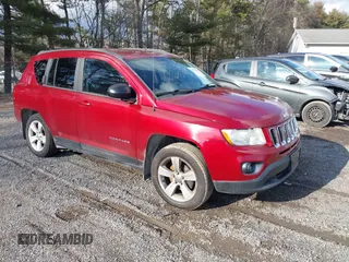 2012 Jeep Compass Latitude with VIN 1C4NJDEBXCD697985, listed as a IAAI auction lot 41653985 with 151,492 mi miles. Bid and sale history available at carsss.com. Image 1.