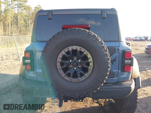 2023 Ford Bronco Raptor with VIN 1FMEE5JR6PLB23226, listed as a IAAI auction lot 41540365 with 14,619 mi miles. Bid and sale history available at carsss.com. Image 17.