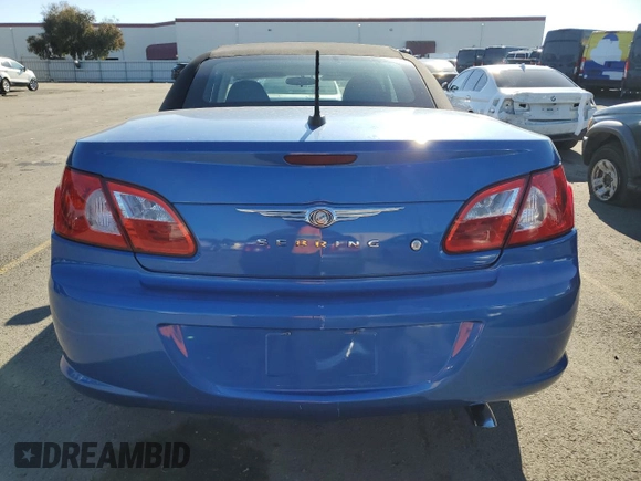 2008 Chrysler Sebring Touring with VIN 1C3LC55R78N207688, listed as a Copart auction lot 83446964 with 108,744 mi miles and Clean Title. Bid and sale history available at carsss.com. Image 6.