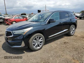 2020 Acura RDX Technology with VIN 5J8TC1H58LL002061, listed as a Copart auction lot 51176745 with 57,037 mi miles and Salvage title. Bid and sale history available at DreamBid. Image 1.